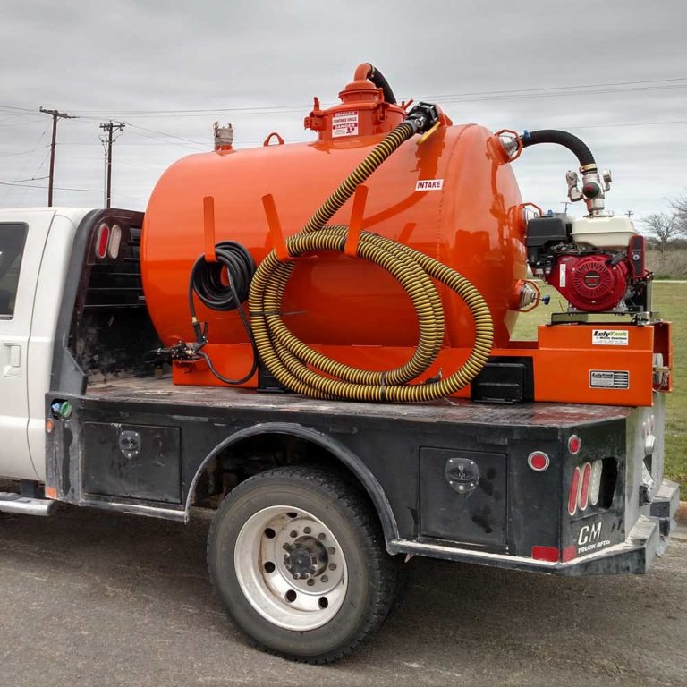 Portable Toilet Truck, Flat Bed Unit American Tank Co.